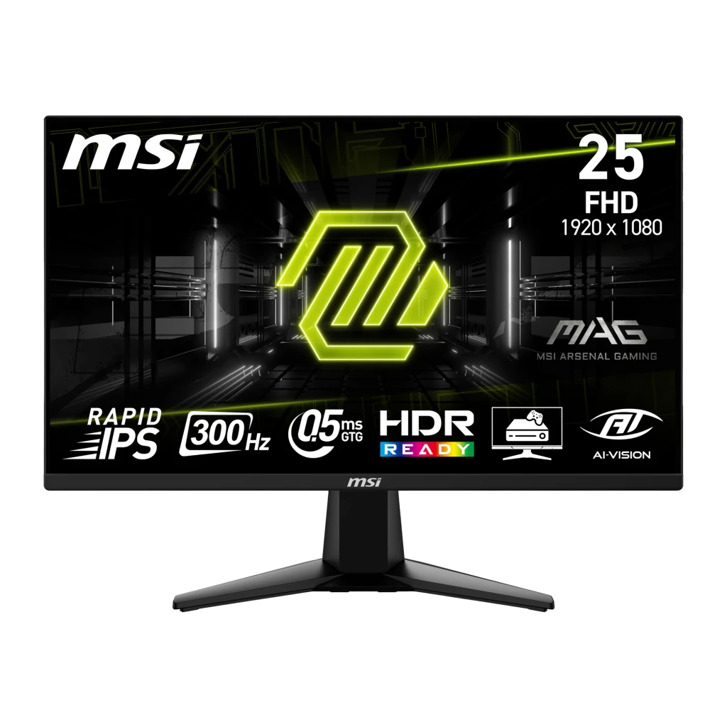 MSI Monitor MAG 255XF 24.5 pulgadas Full HD IPS 300 Hz noir - vue principale
