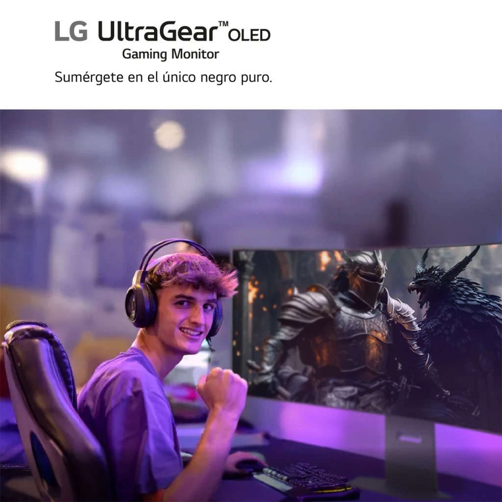LG Monitor UltraGear OLED 32GX850A-B 32 pulgadas 4K UHD 165Hz negro - qué incluye la caja = soporte, cables DisplayPort y
