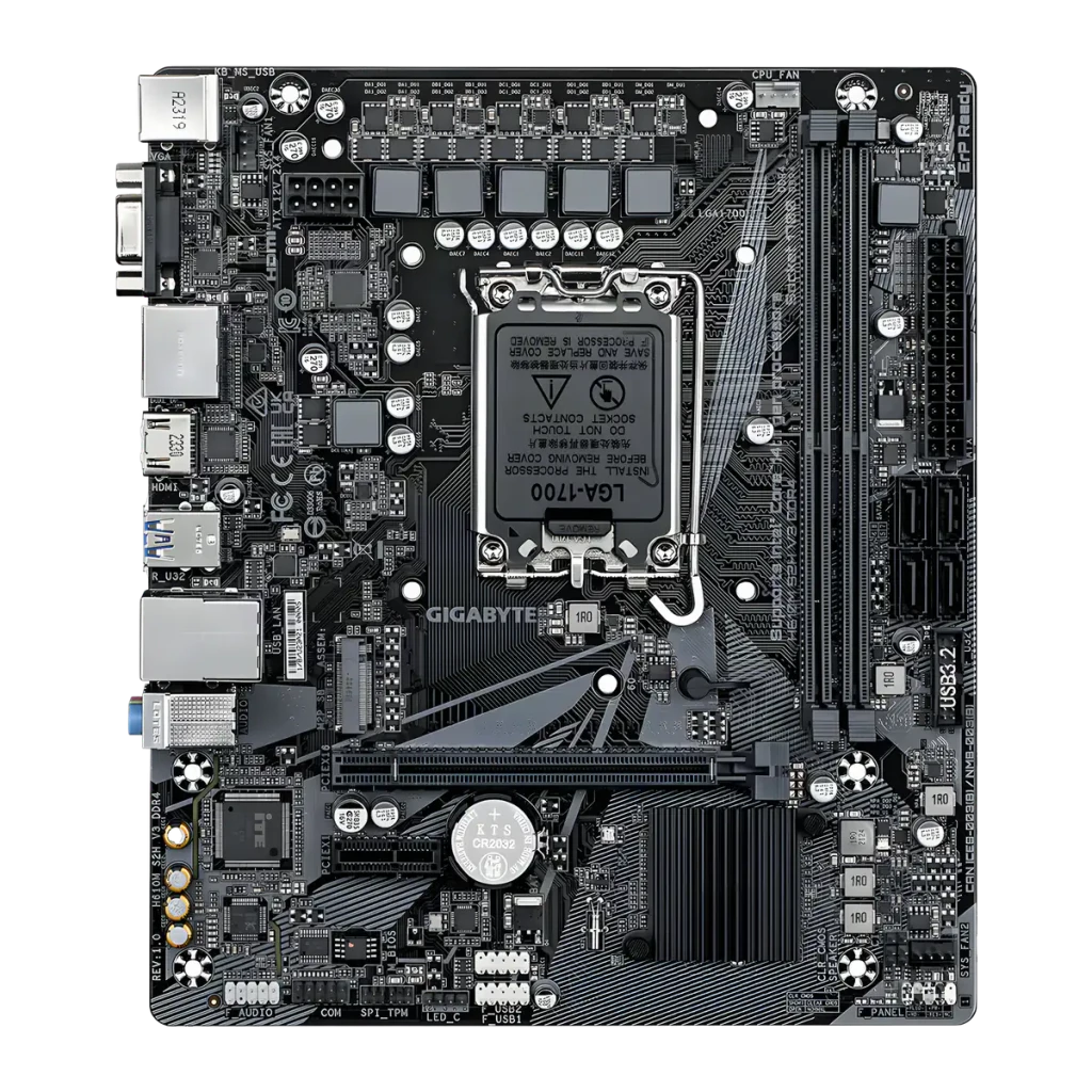 Gigabyte Placa base H610M S2H V3 DDR4 negro - socket de procesador = LGA 1700 | solo encajan procesadores Intel de