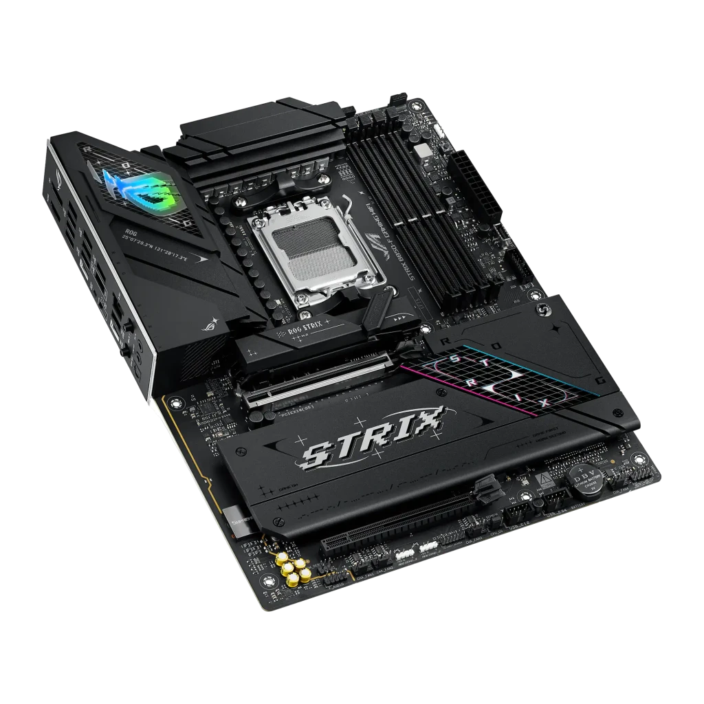 ASUS Placa base ROG STRIX B850-F GAMING WIFI negro - ranuras de memoria = 4 × DIMM DDR5, máx. 256 GB, hasta 8000 MHz (OC) |