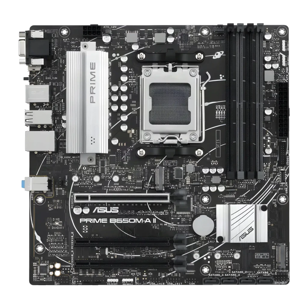 ASUS Placa Base PRIME B650M-A II CSM AMD AM5 DDR5 micro ATX negro - vista principal