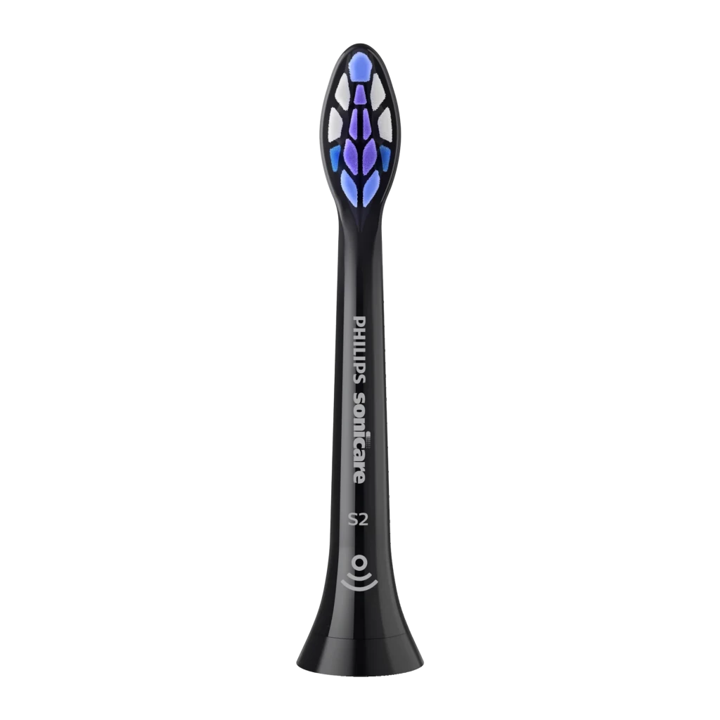 Philips Cabezales de recambio Sonicare S2 Sensitive HX6058/88 Negro - número de cabezales incluidos = 8 pieza(s) | un pack de