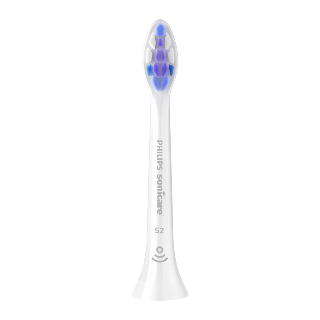 Philips Cabezales de repuesto Sonicare S2 Sensitive HX6056 6 unidades, blanco - pack de 6 cabezales, suficiente para más de