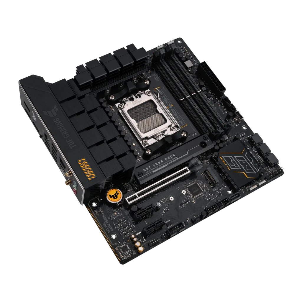 ASUS TUF GAMING B650M-E negro - factor de forma = micro ATX (244 x 244 mm) | ocupa menos espacio que