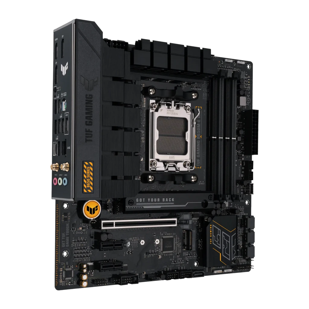 ASUS TUF GAMING B650M-E negro - tipo de memoria RAM = DDR5, hasta 128 GB en 4 ranuras DIMM doble canal