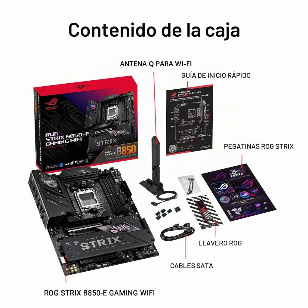 ASUS Placa base ROG STRIX B850-E Gaming WiFi negro - detalle 2