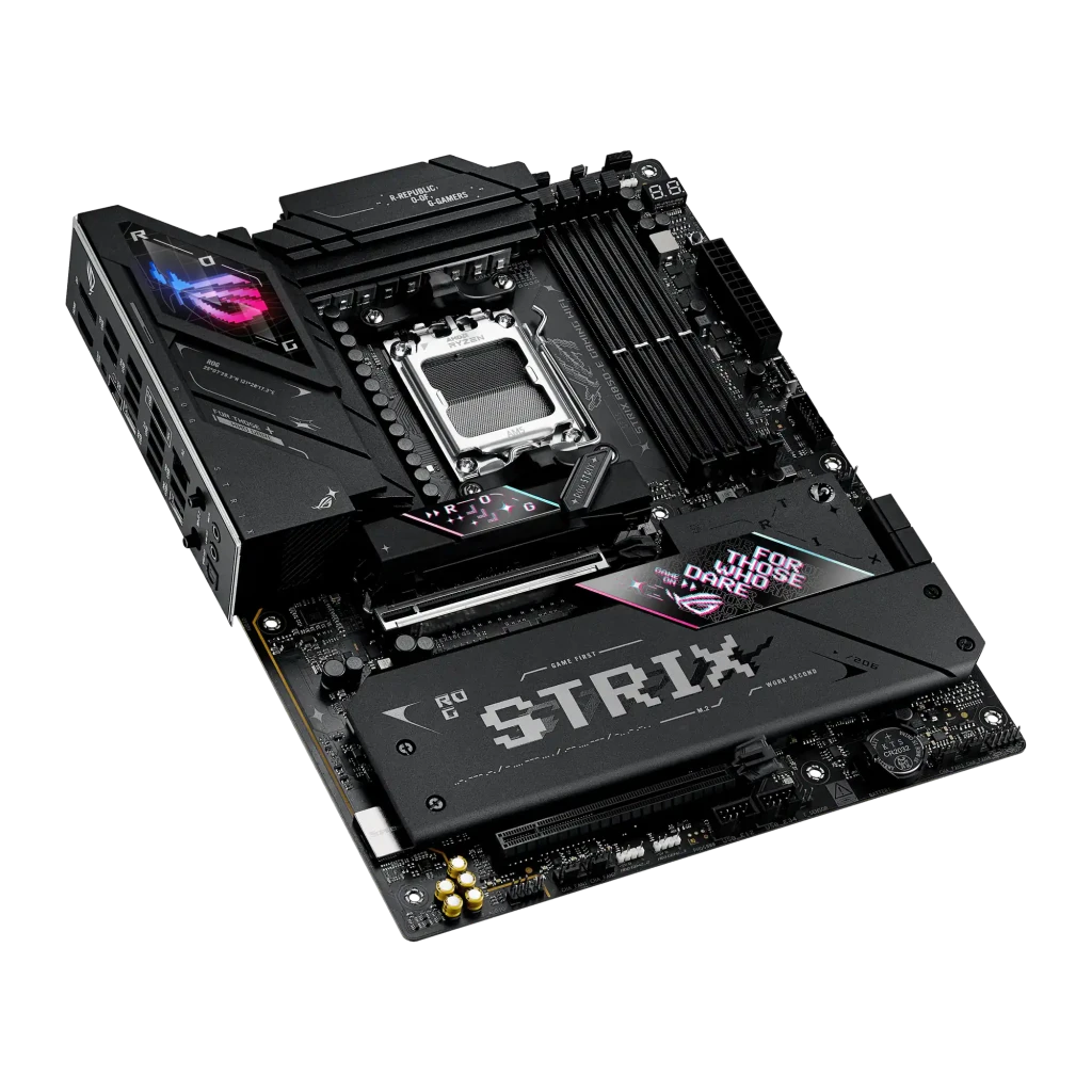 ASUS Placa base ROG STRIX B850-E Gaming WiFi negro - dDR5 DIMM x4, hasta 256 GB a 8000 MHz | la placa exige DDR5; la RAM