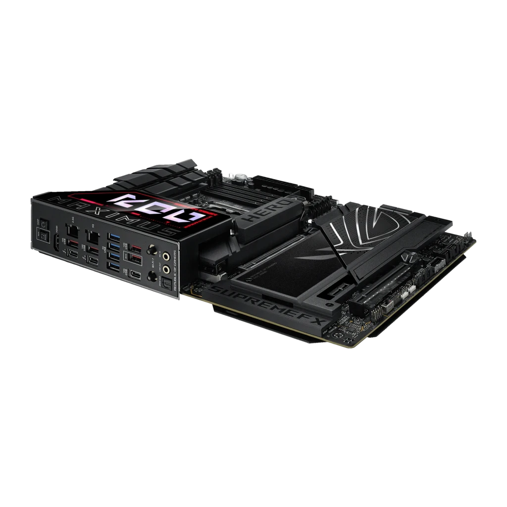 ASUS Placa base ROG Maximus Z890 Hero negro - tipo de memoria RAM = DDR5-SDRAM, 4 ranuras DIMM, hasta 192 GB a 8800