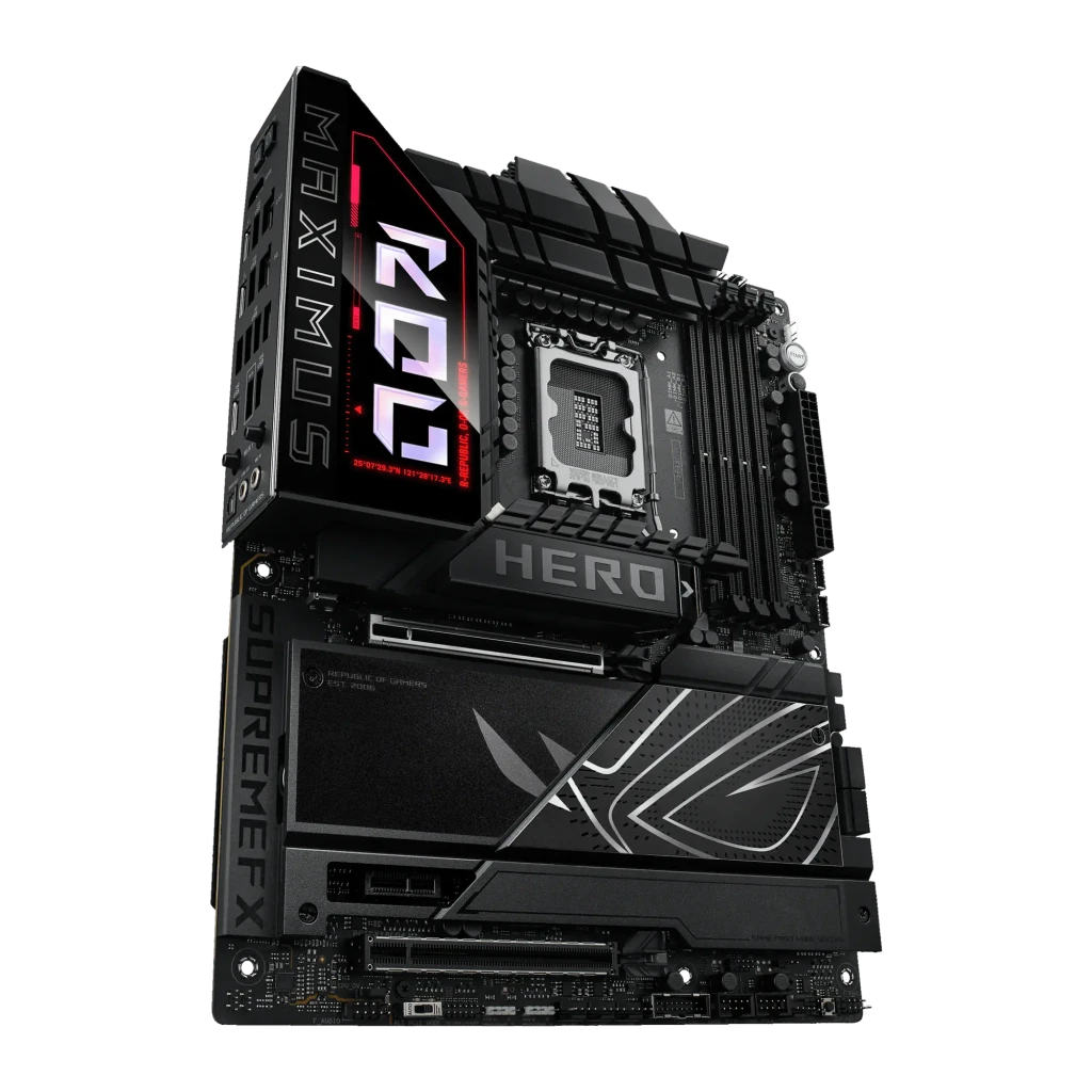 ASUS Placa base ROG Maximus Z890 Hero negro - alimentación VRM = 22+1+2+2 fases | un VRM de 22 fases en CPU está en