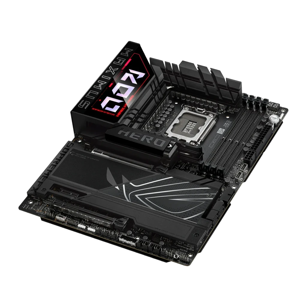 ASUS Placa base ROG Maximus Z890 Hero negro - conectividad = Wi-Fi 7, Bluetooth 5.4, doble LAN (2,5 GbE + 5 GbE) |