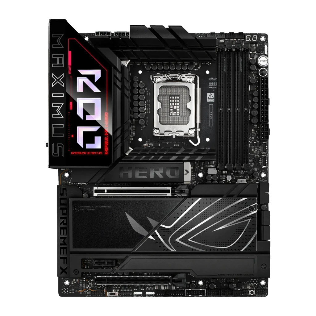 ASUS Placa base ROG Maximus Z890 Hero negro - socket de procesador = LGA 1851 (Socket V1) | solo acepta Intel Core