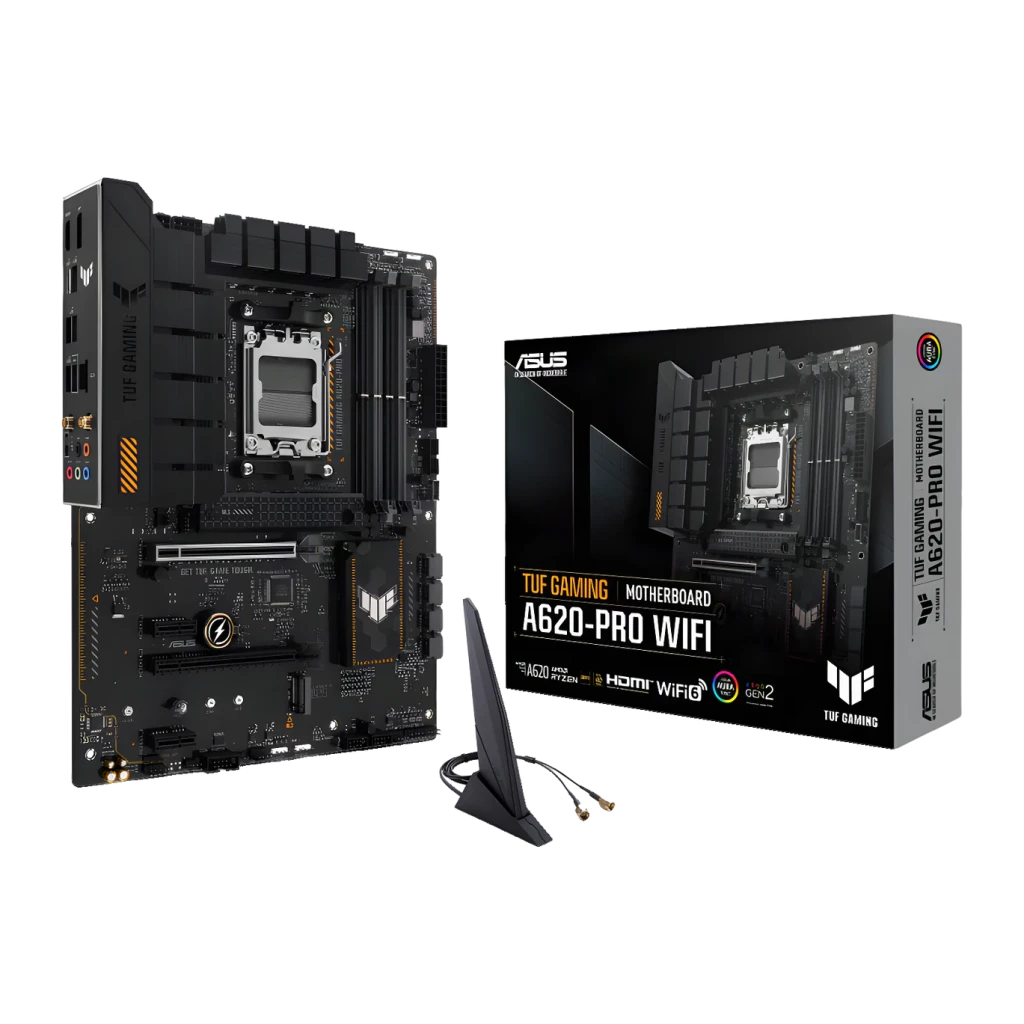 ASUS TUF GAMING A620M-PLUS WIFI negro - vista principal