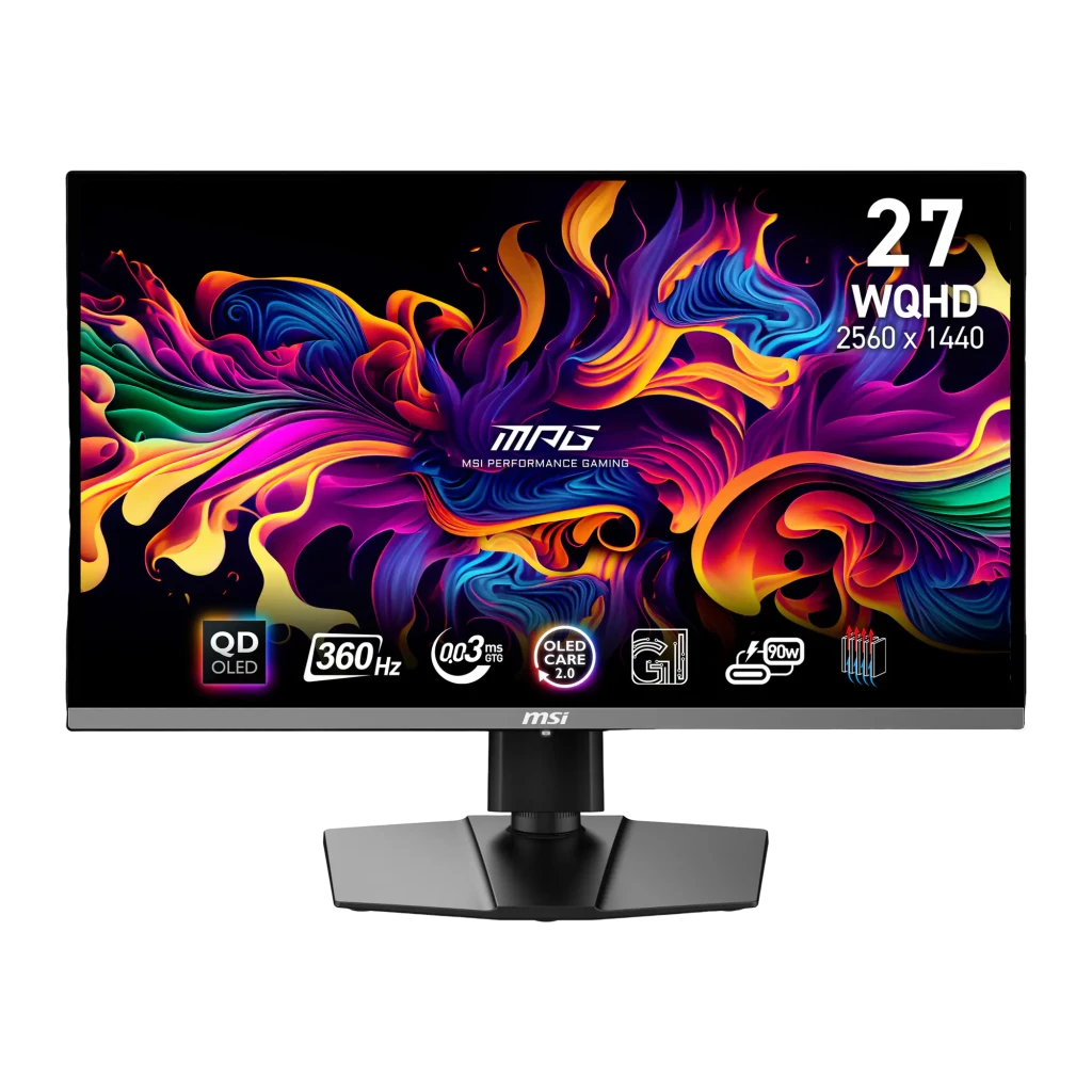 MSI Monitor MPG 271QRX QD-OLED 26.5 pulgadas WQHD 360Hz noir - vue principale