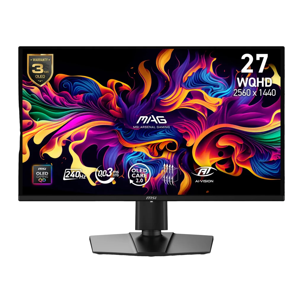 MSI Monitor MAG 274QP QD-OLED X24 27 pulgadas WQHD 240Hz Negro - vue principale