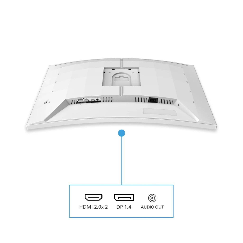 Philips Monitor Evnia 32M2C5501/00 32 pulgadas VA QHD 180Hz HDR10 Curvo blanco - conectividad = 2 x HDMI 2.0 + 1 x