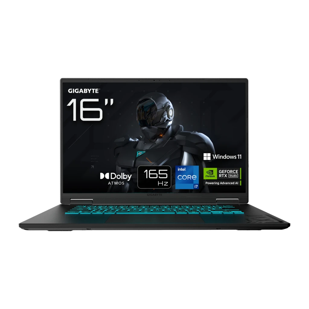 Gigabyte Portátil Gaming A16 CVHI3FR894SH 16 pulgadas WUXGA Intel Core i7-13620H 16+1000 GB Windows 11 Home noir (black 2