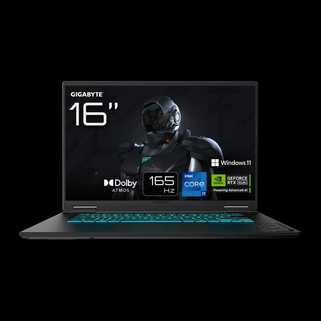 Gigabyte Portátil Gaming A16 CVHI3FR894SH 16 pulgadas WUXGA Intel Core i7-13620H 16+1000 GB Windows 11 Home noir (black 2
