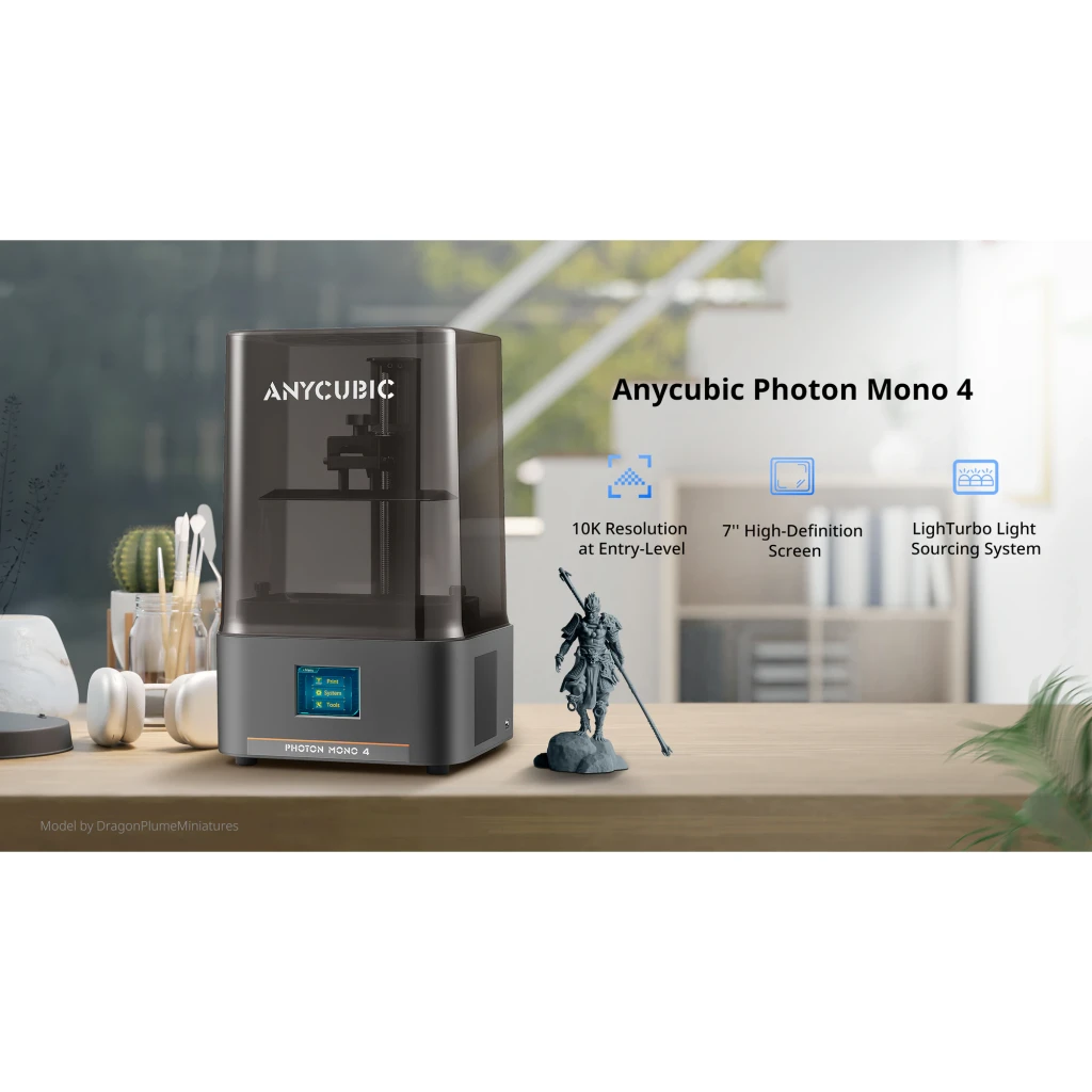 Anycubic Impresora 3D Photon Mono 4 Ultra preto - detalhe 5