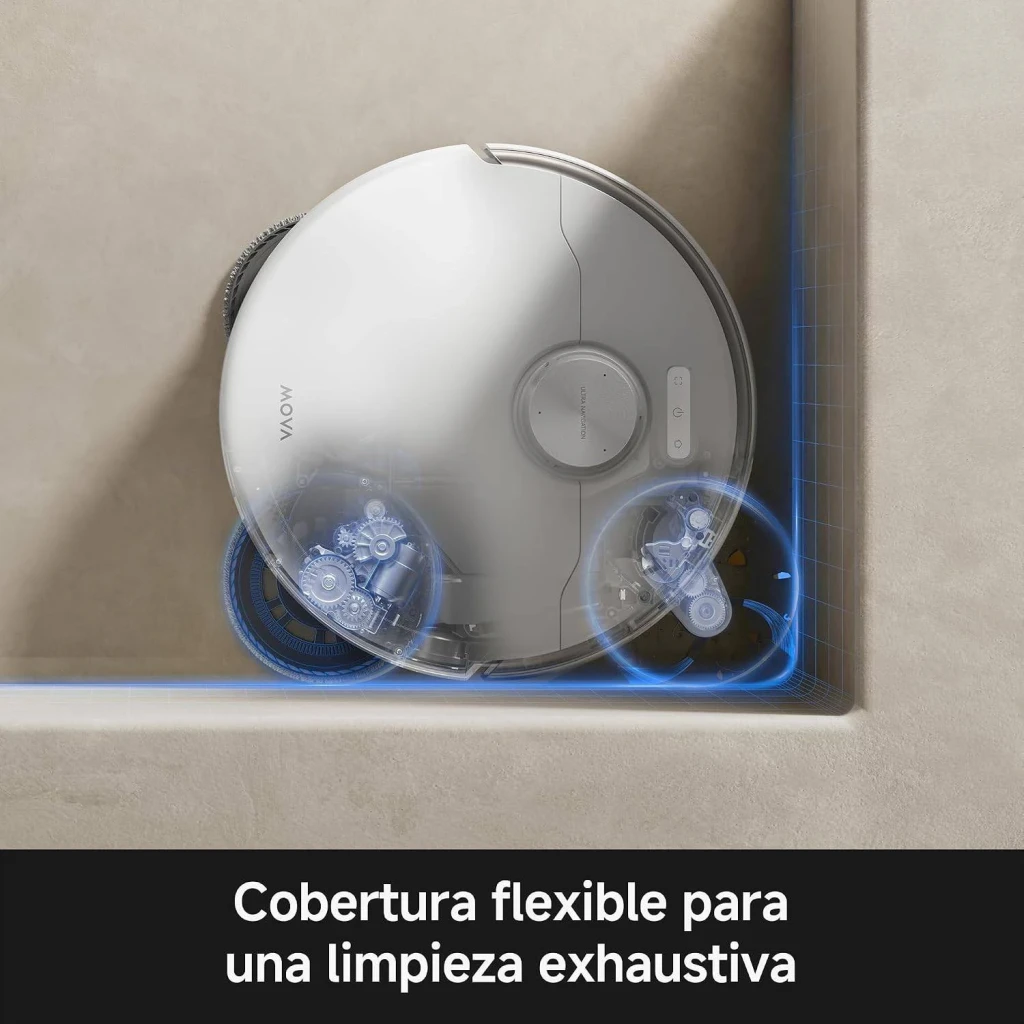 MOVA Robot aspirador y fregasuelos P70 Pro Ultra con estación de limpieza blanco - dimensiones del robot = 350 x 350 x 103,8