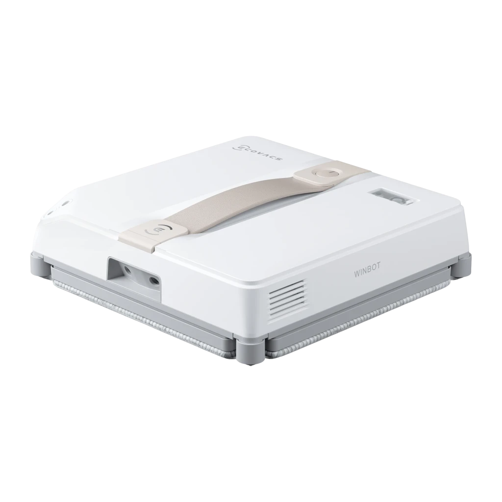Ecovacs Robot limpiador de ventanas Winbot Mini blanco - peso = 1,3 kg | el robot trabaja pegado al cristal sostenido por