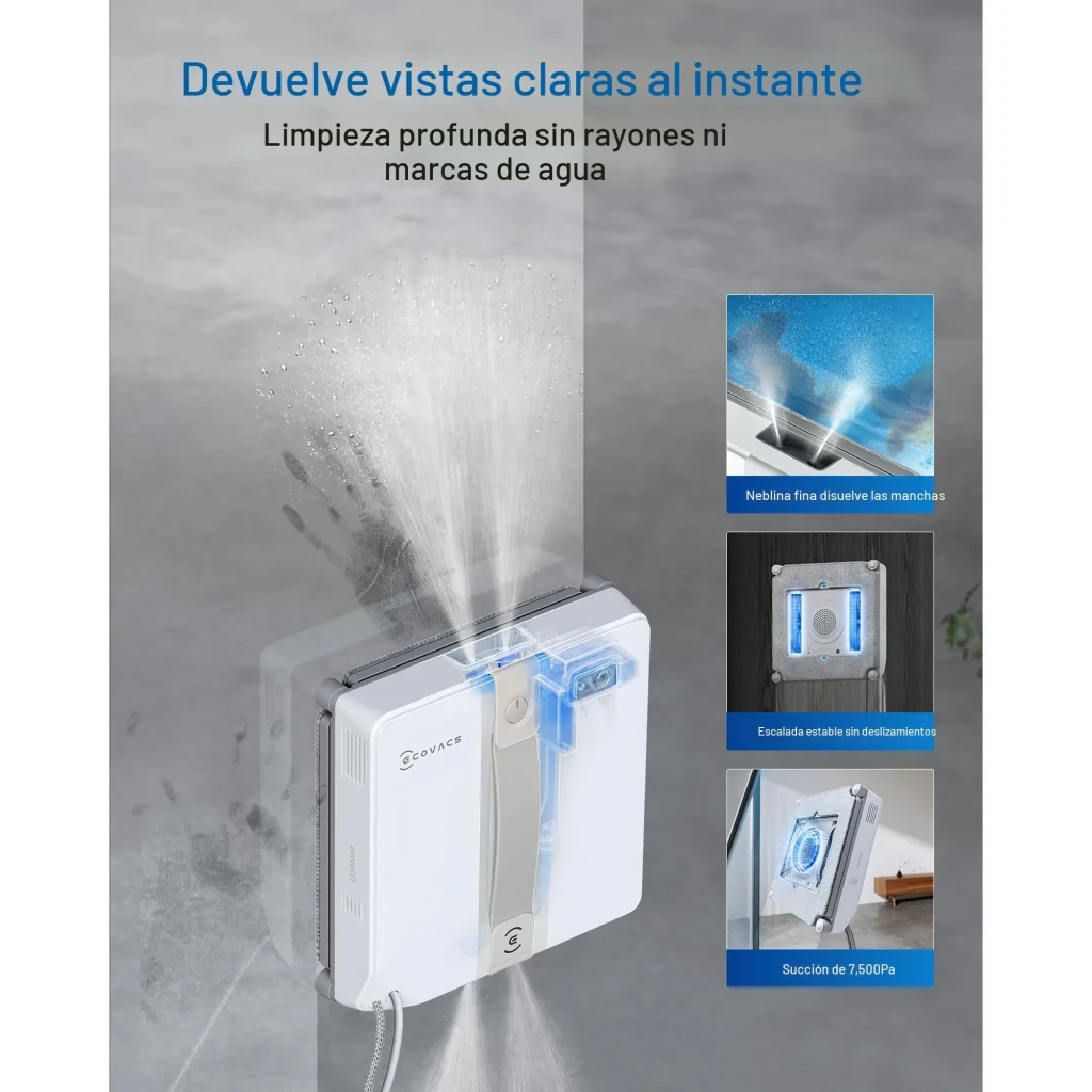 Ecovacs Robot limpiador de ventanas Winbot Mini blanco - detalle 6