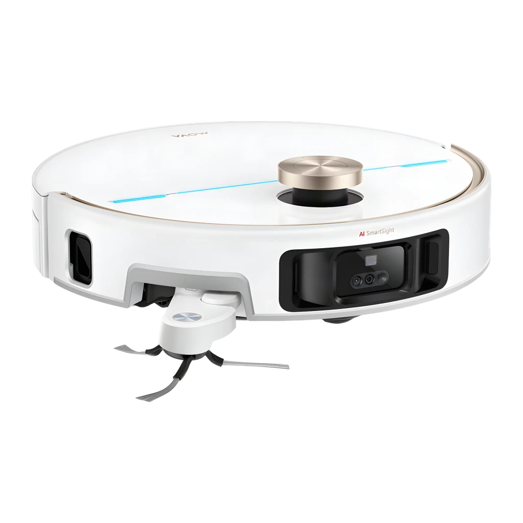 MOVA Robot aspirador y friegasuelos V70 Ultra Complete con estación de limpieza blanco - capacidad depósito agua limpia