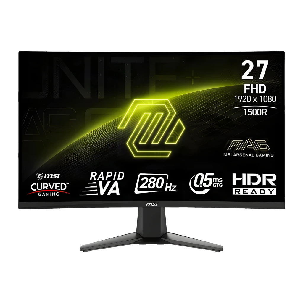 MSI Monitor MAG 276CXF 27 pulgadas Full HD LED VA 280Hz Curvo noir - vue principale