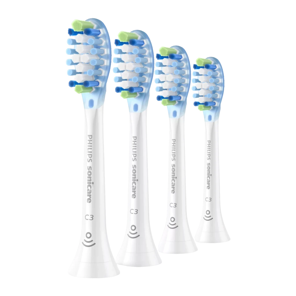 Philips Cabezales de recambio Sonicare Premium Plaque Defence HX9044/87 Blancos - número de cabezales incluidos = 4 unidades