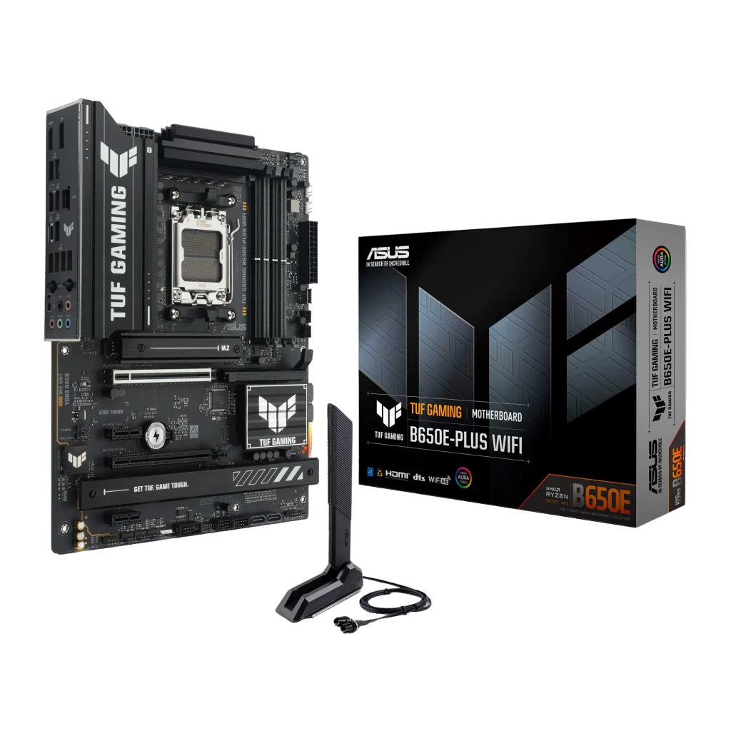 ASUS placa base tuf gaming b650e plus wifi pcie 5 0 negro - vista principal