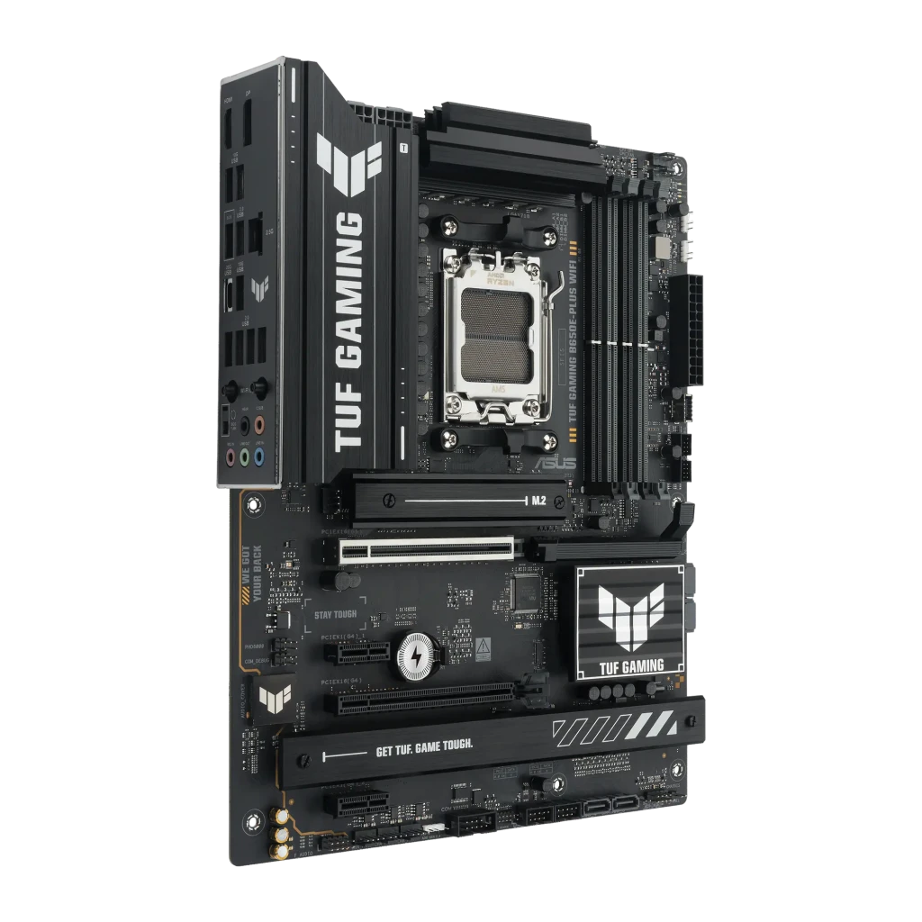 ASUS placa base tuf gaming b650e plus wifi pcie 5 0 negro - tipo de memoria RAM = DDR5, 4 ranuras DIMM, hasta 256 GB en doble