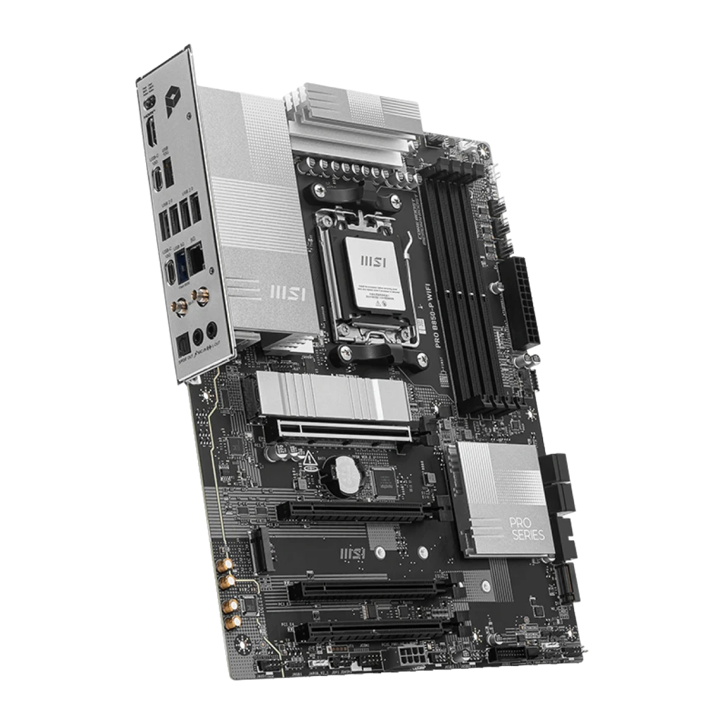 MSI Placa base PRO B850-P WiFi negro - tipo de memoria RAM = DDR5-SDRAM, 4 ranuras, hasta 256 GB, doble canal