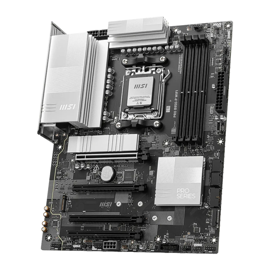 MSI Placa base PRO B850-P WiFi negro - almacenamiento = 1 ranura M.2 PCIe 5.0 + 2 ranuras M.2 PCIe 4.0 + 4