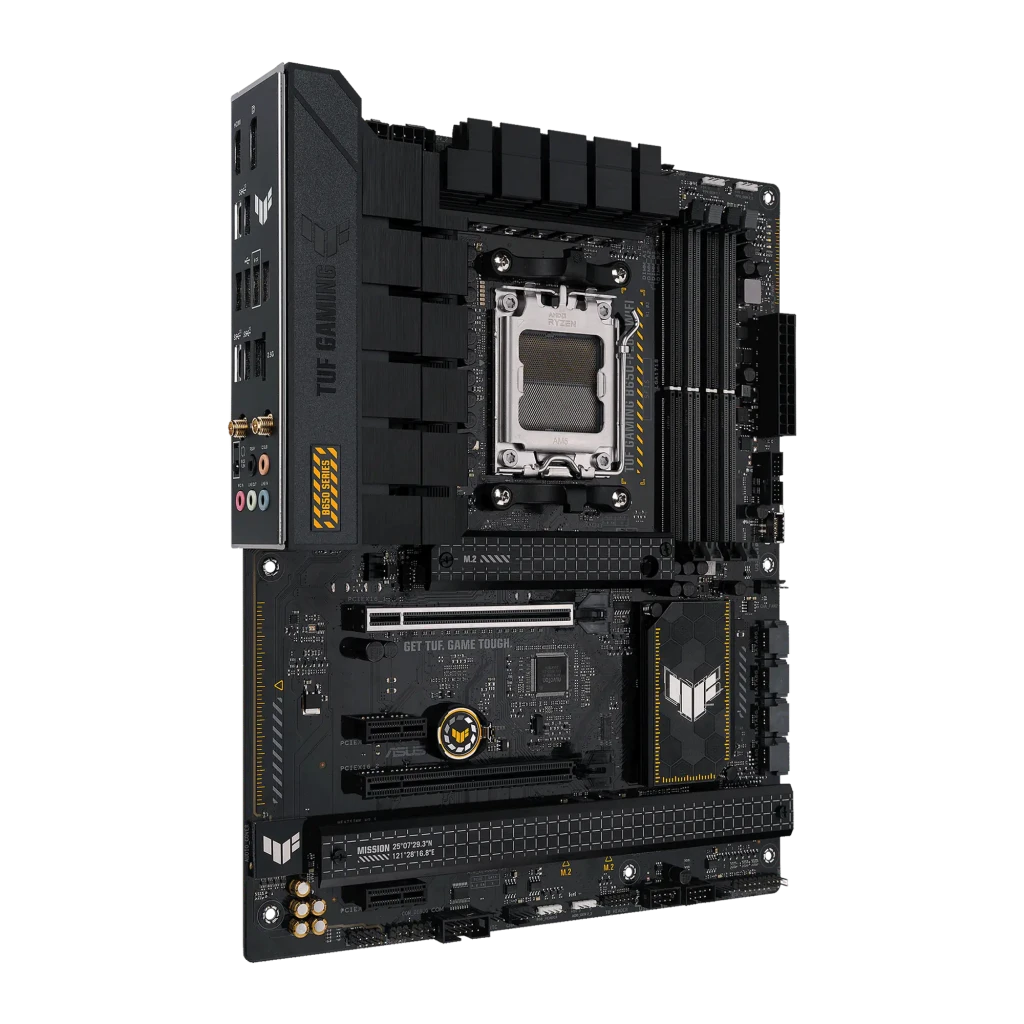 ASUS Placa base TUF Gaming B650-Plus WiFi Socket AM5 ATX preto y laranja - detalhe 2