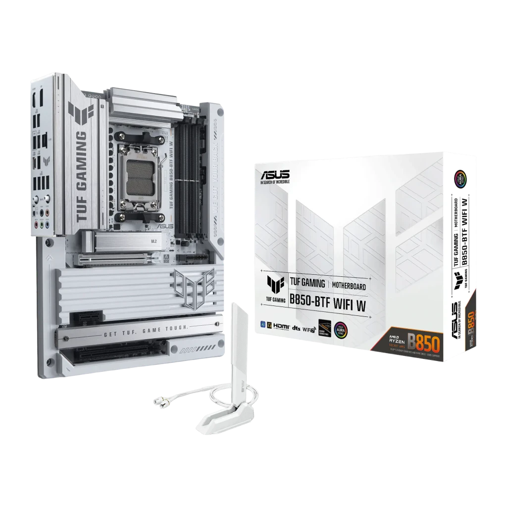 ASUS Placa base TUF Gaming B850-BTF WiFi W blanco - vista principal