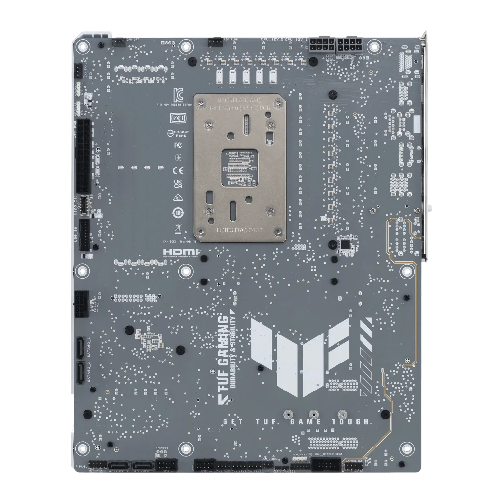 ASUS Placa base TUF Gaming B850-BTF WiFi W blanco - wi-Fi = Wi-Fi 7 (802.11be) con Bluetooth 5.4 y Ethernet 2,5 Gb | la