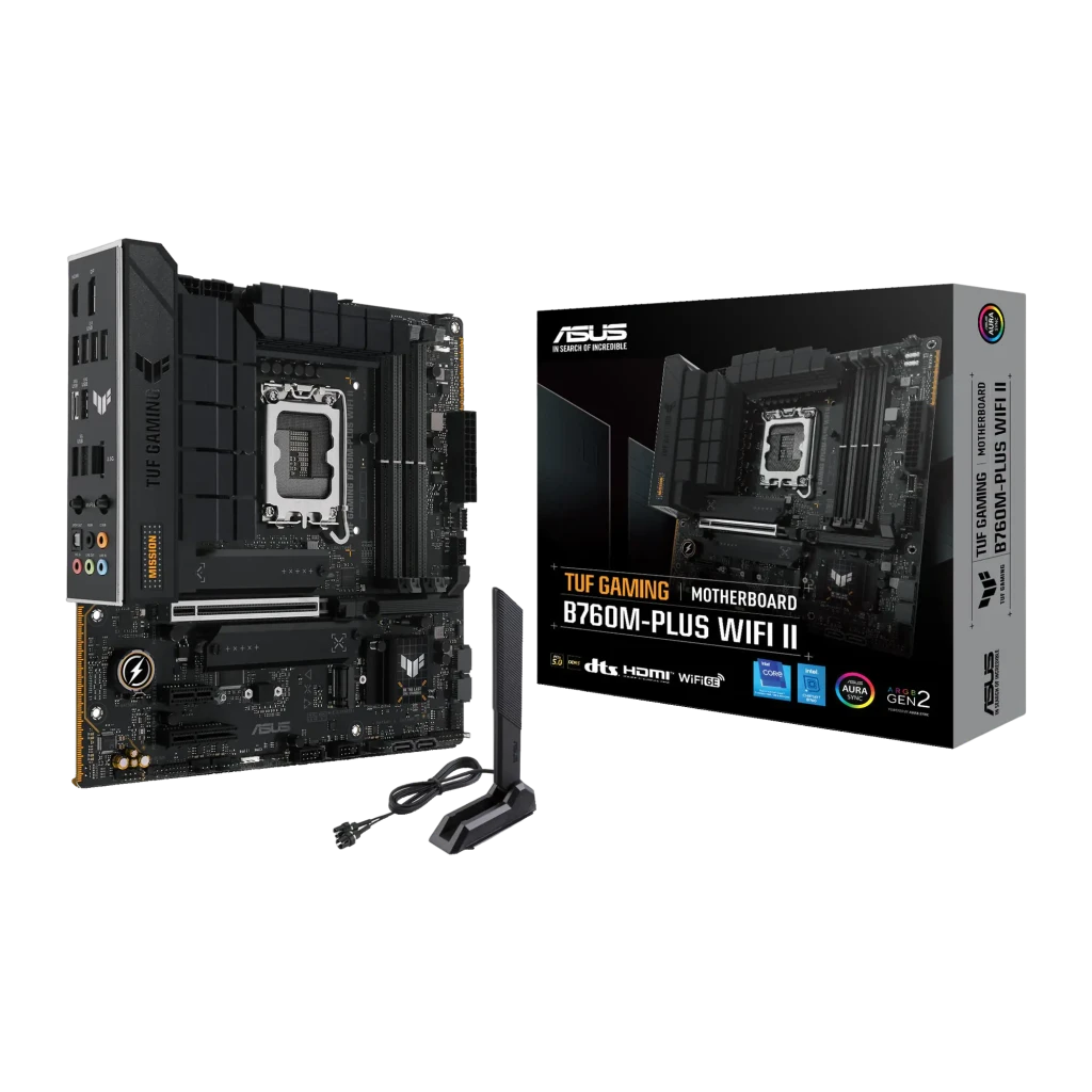 ASUS Placa base TUF Gaming B760M-Plus WiFi II negro - vista principal