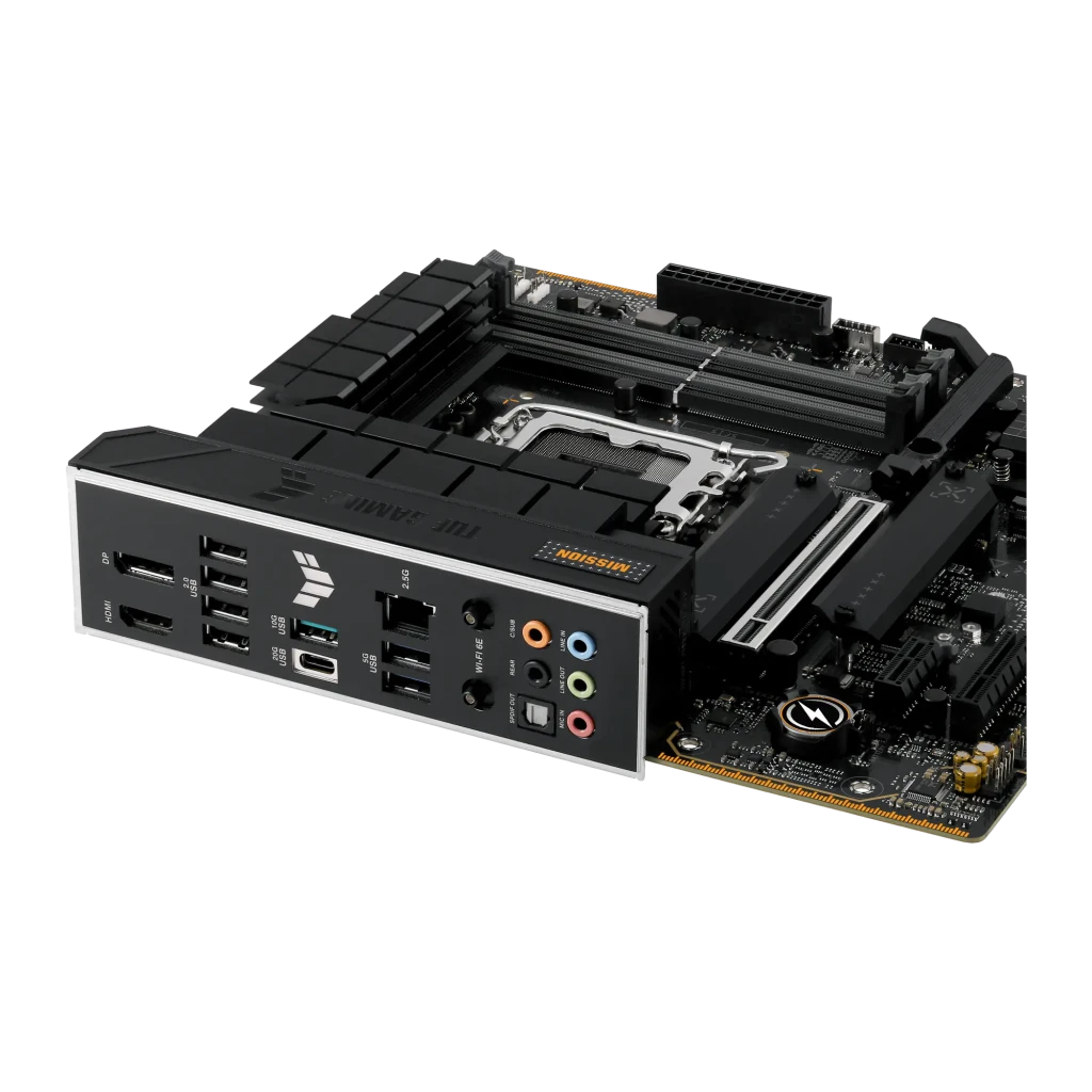 ASUS Placa base TUF Gaming B760M-Plus WiFi II negro - ranuras M.2 = 3 (Key M, 2242/2260/2280) + 4 puertos SATA III | permite