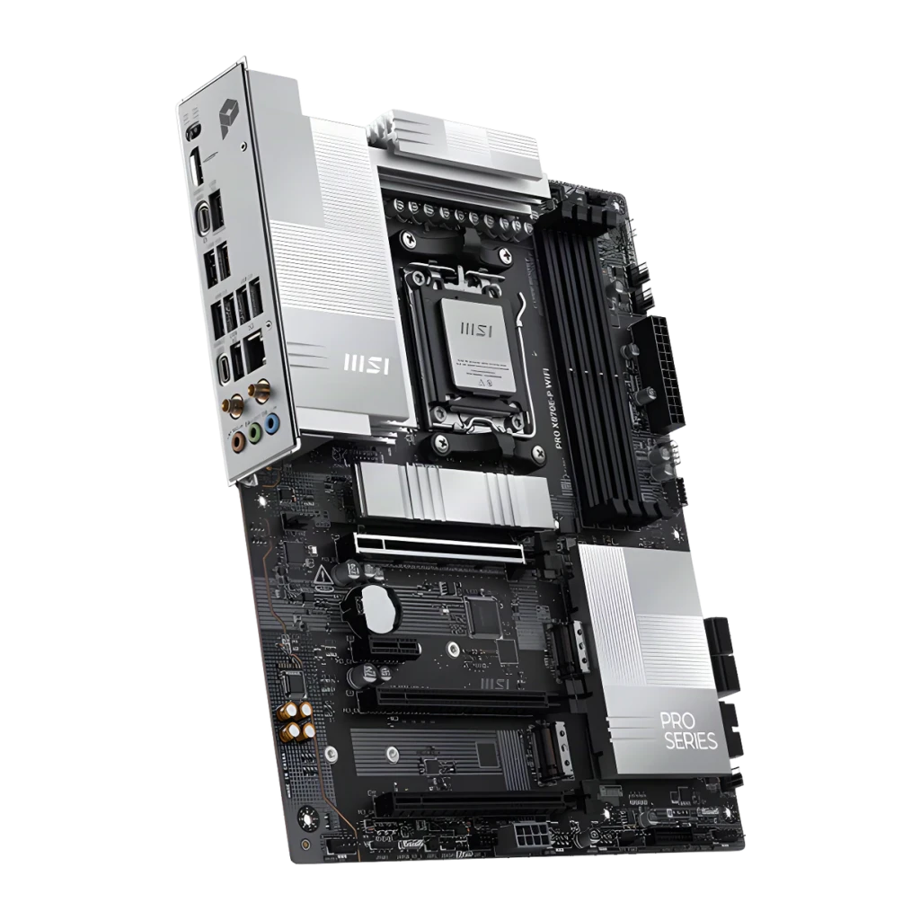 MSI Placa base Pro X870E-P WiFi ATX Socket AM5 negro - chipset = AMD X870E | es el chipset de la plataforma AM5 con más
