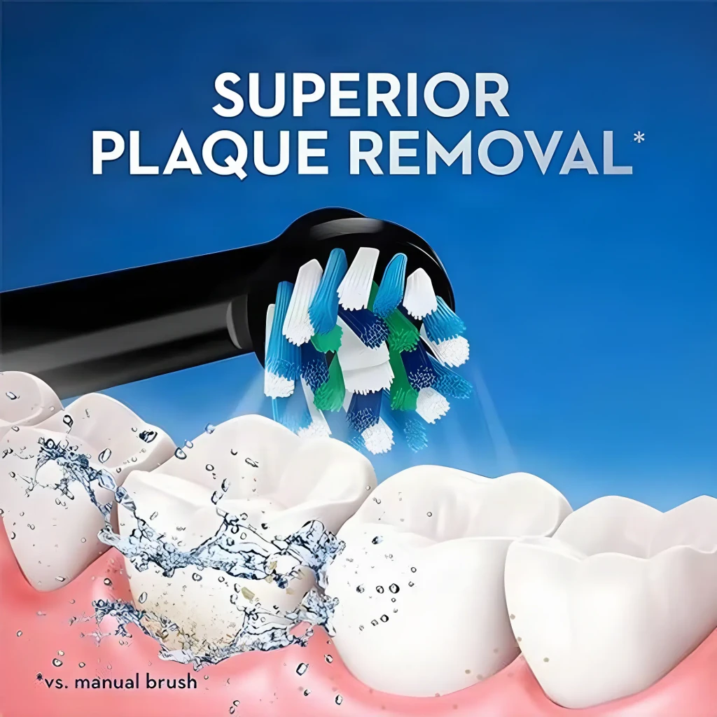 Oral-B Cepillo de dientes eléctrico Vitality Pro Negro - temporizador integrado = 2 min | avisa cuando se cumple el tiempo