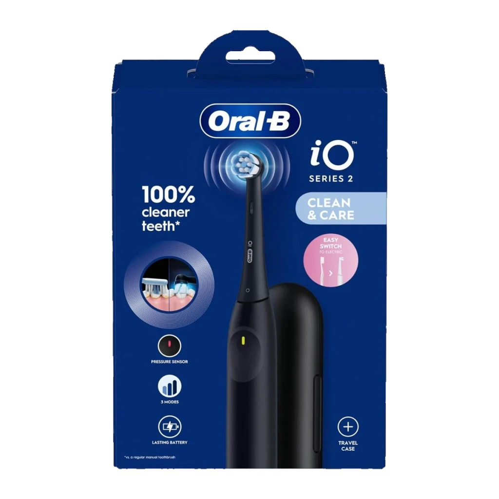Oral-B Cepillo de dientes eléctrico iO 2 Negro - fuente de energía = Batería integrada | la batería no es extraíble