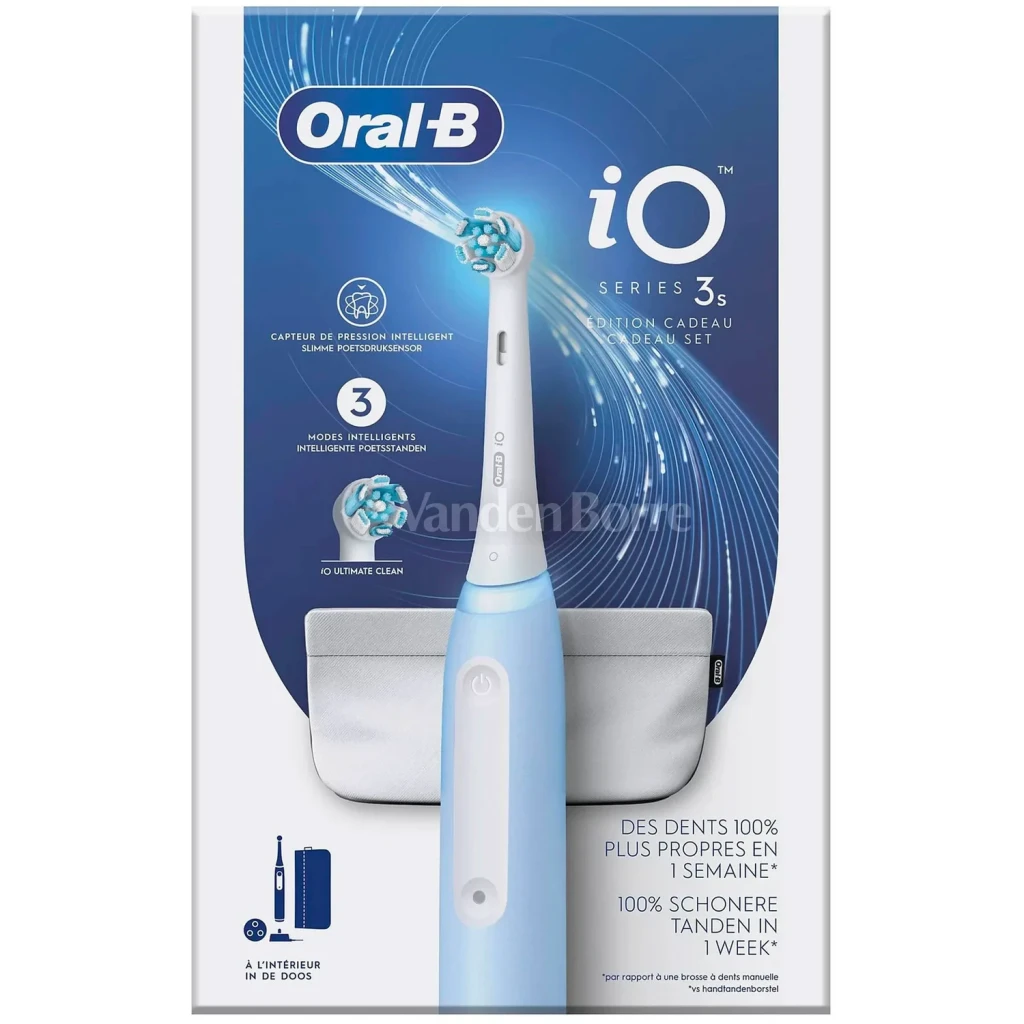 Oral-B Braun iO 3 azul - tipo de movimiento = Oscilante | el cabezal gira y pulsa como los