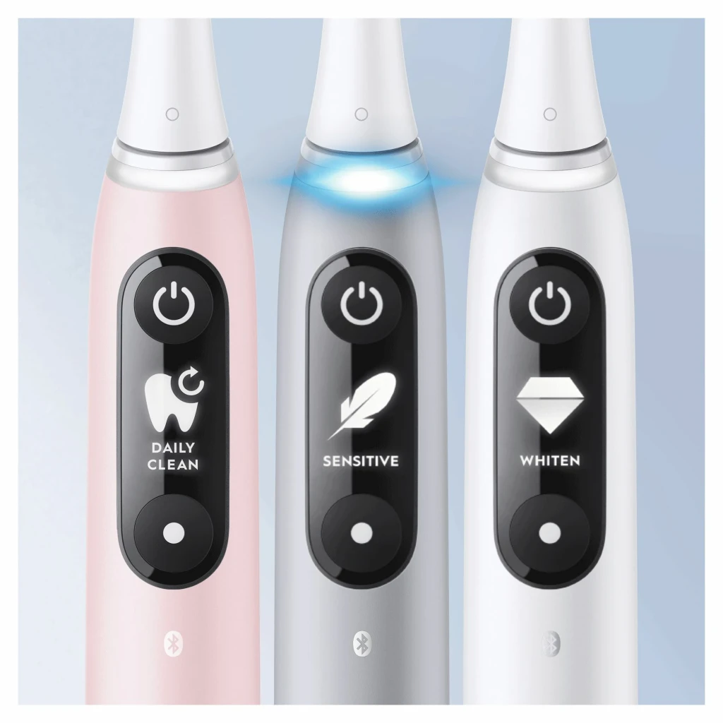 Oral-B Cepillo de dientes eléctrico iO Series 6s Grey Opal gris - temporizador integrado = 2 min | marca el tiempo de