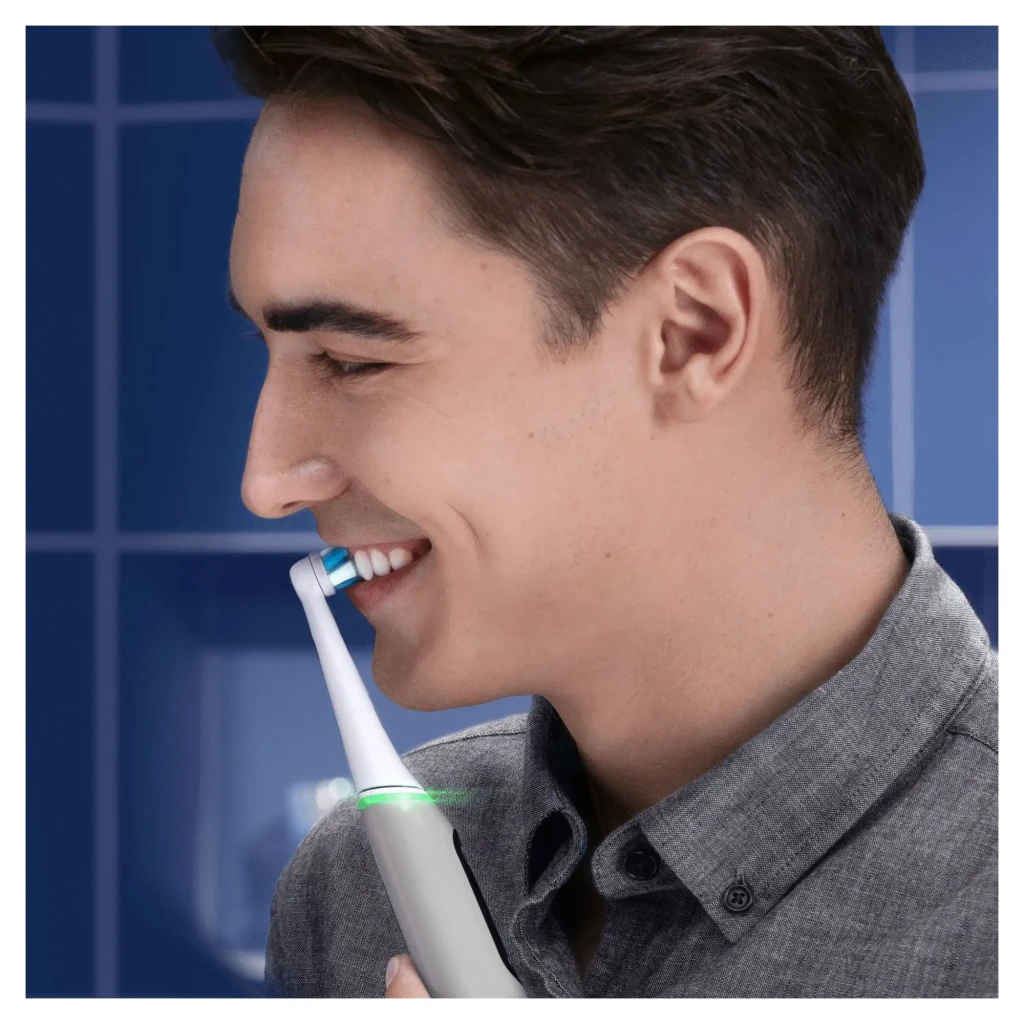 Oral-B Cepillo de dientes eléctrico iO Series 6s Grey Opal gris - batería = recargable integrada con base de carga | no usa