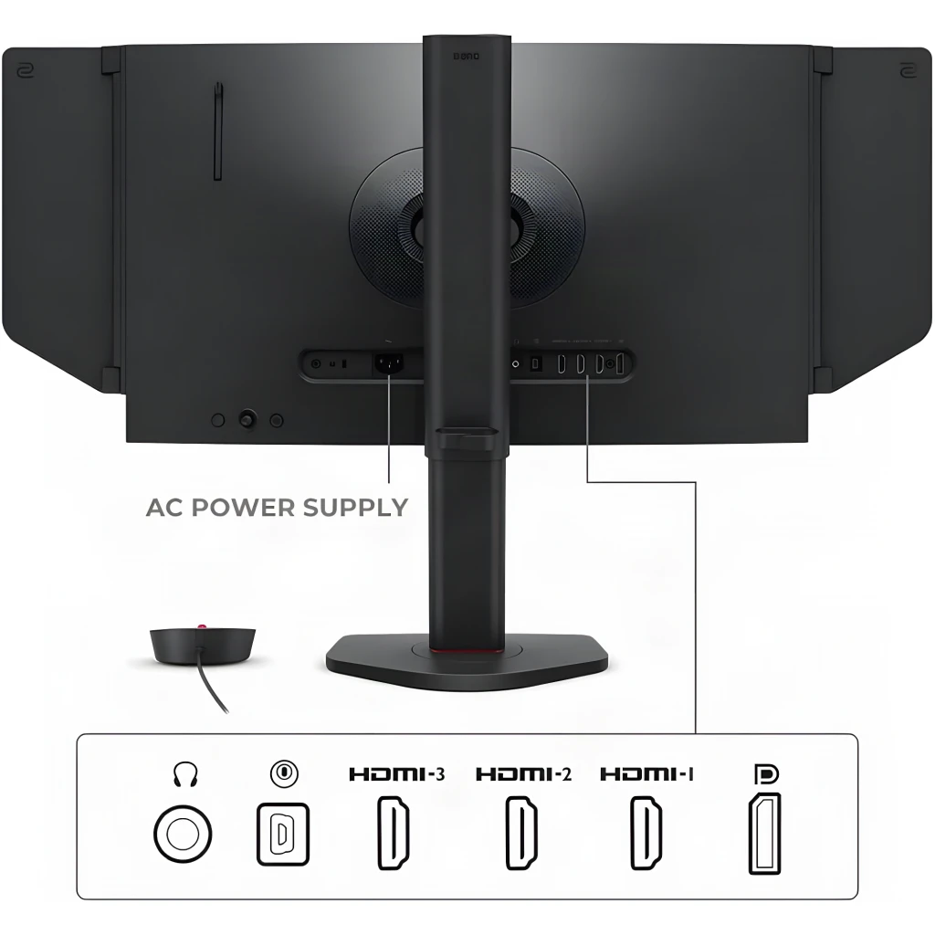 BenQ Monitor Zowie XL2586X+ 24,1 pulgadas Full HD 600 Hz preto - detalhe 6