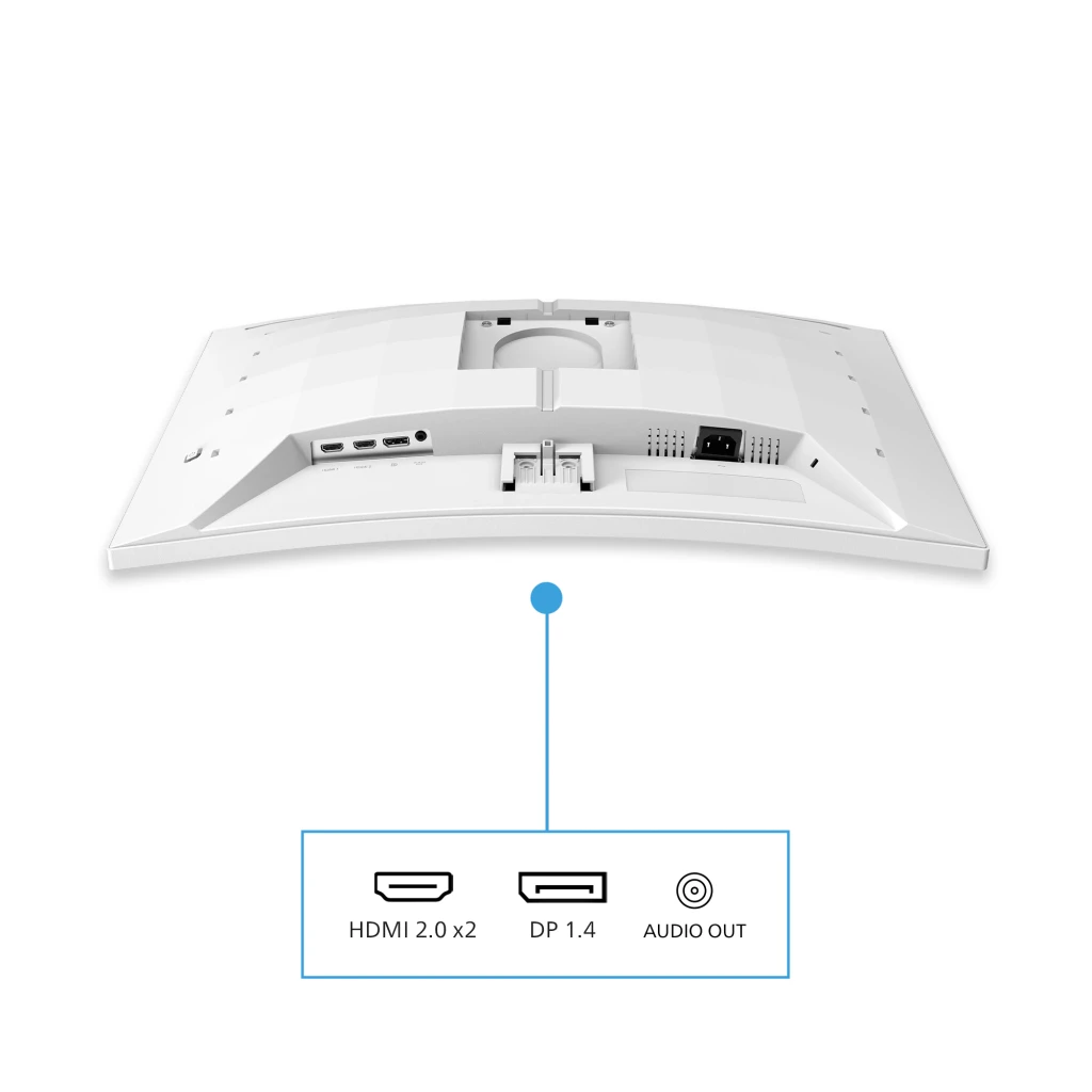 Philips Monitor Evnia 27M2C5201L 27 pulgadas LED Fast VA Full HD 180 Hz Curvo Ambiglow branco - detalhe 4