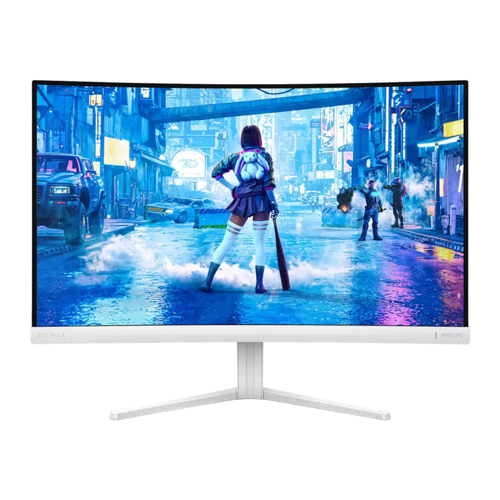 Philips Monitor Evnia 27M2C5201L 27 pulgadas LED Fast VA Full HD 180 Hz Curvo Ambiglow branco - detalhe 2