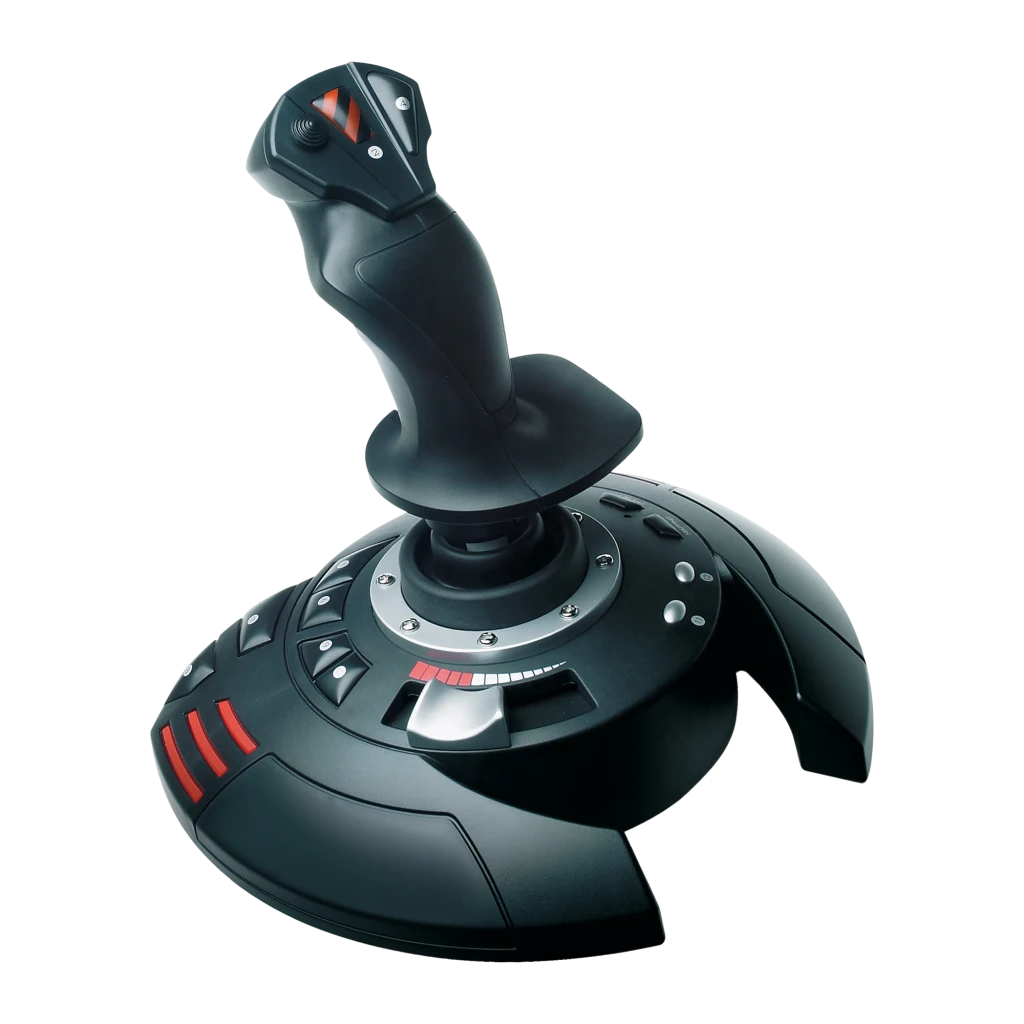 Thrustmaster Joystick T-Flight Stick X negro, rojo, plata - número de botones = 12, todos programables | permite reasignar