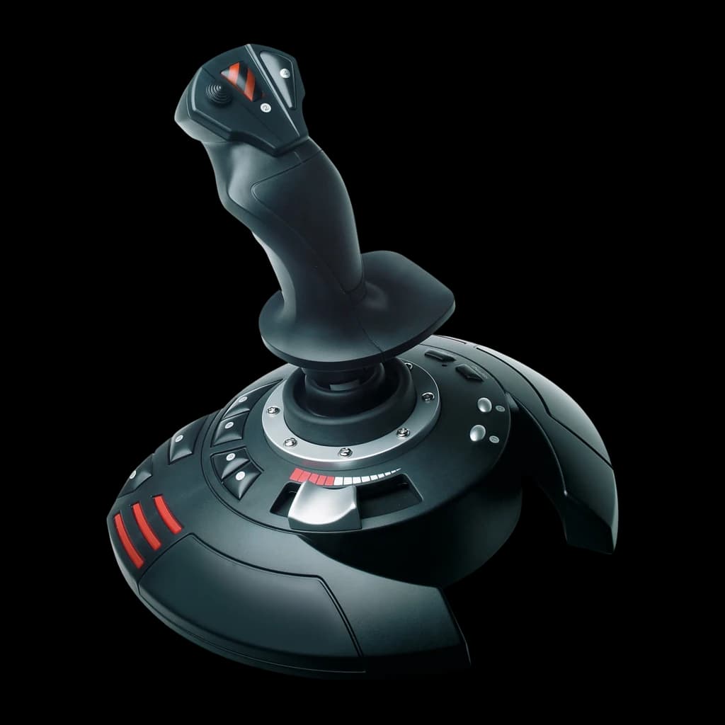 Thrustmaster Joystick T-Flight Stick X negro, rojo, plata - número de botones = 12, todos programables | permite reasignar