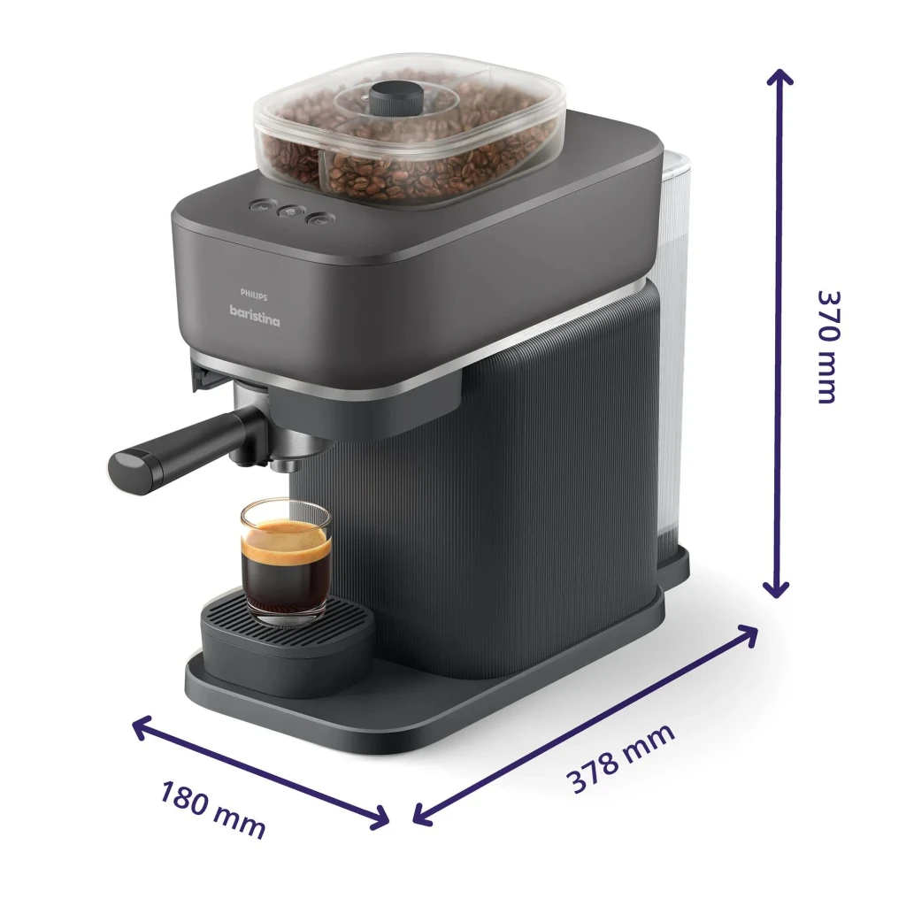 Philips Cafetera espresso Baristina BAR320/60 preto - detalhe 2