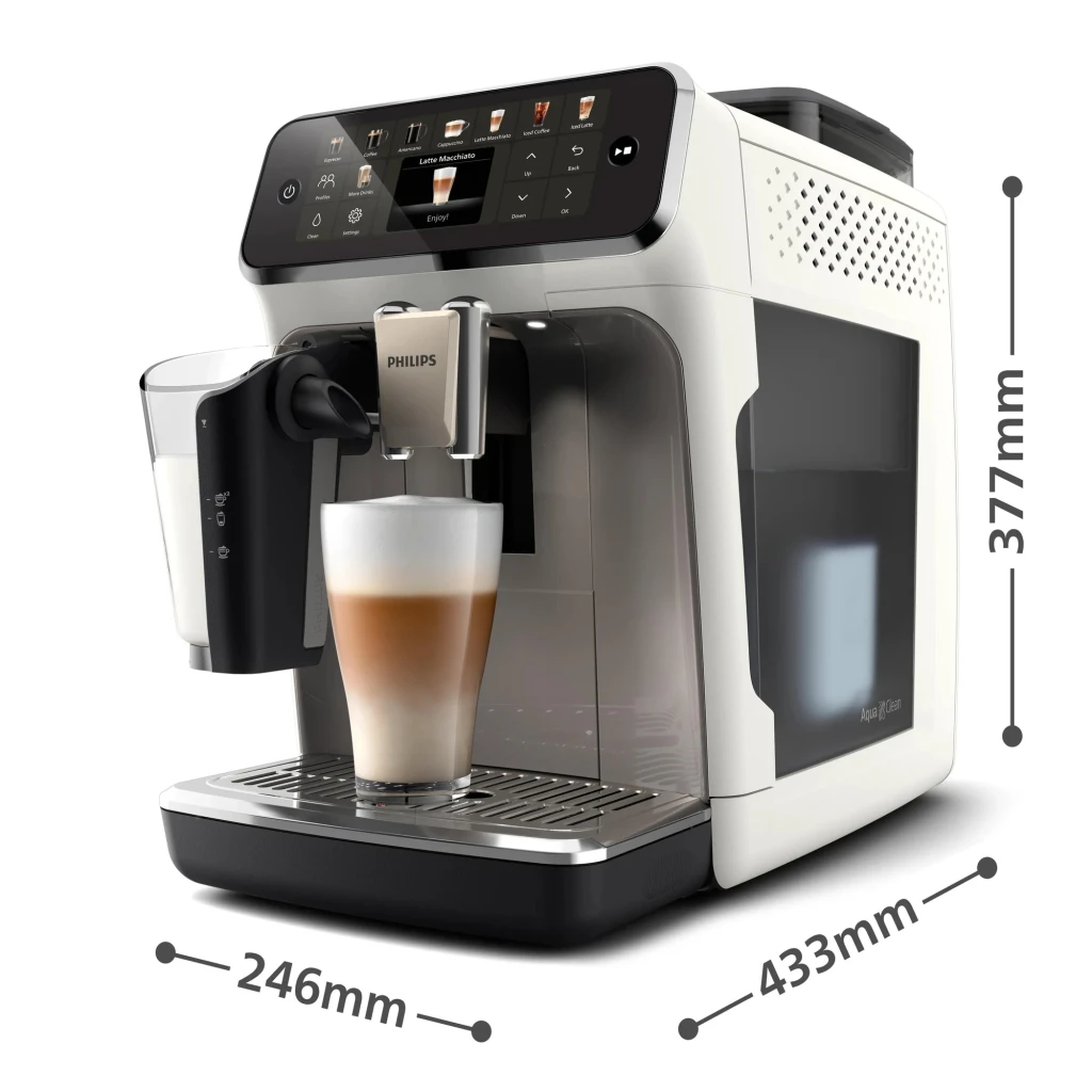 Philips Cafetera superautomática EP5545/70 Series 5500 15 bar gris - depósito de agua de 1,8 L y capacidad para 2 tazas